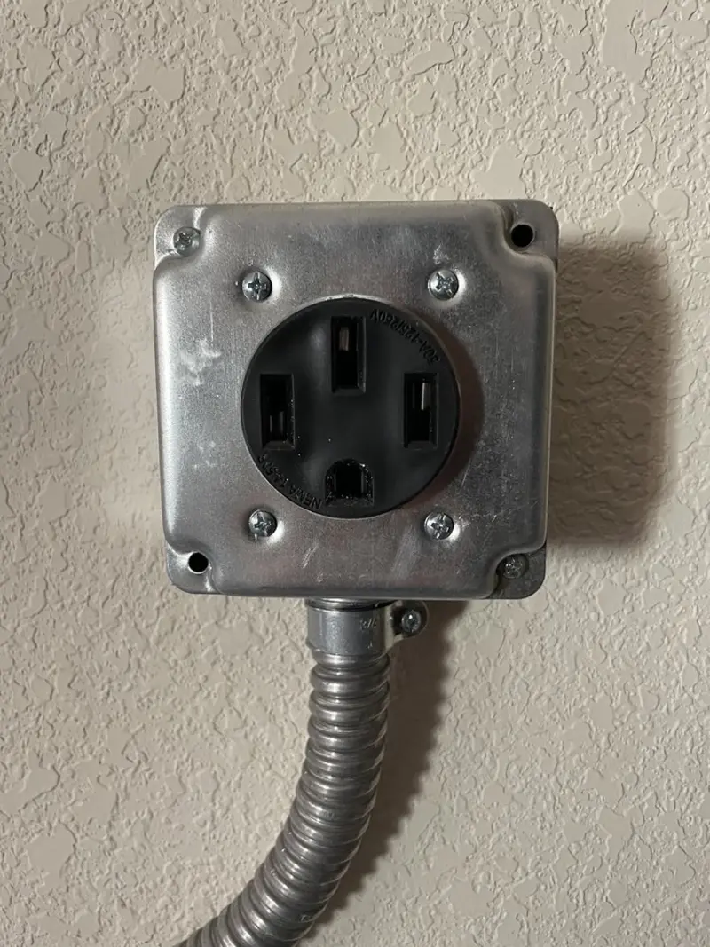 NEMA 14-50 outlet installed for Smart Home Electrical in Vado